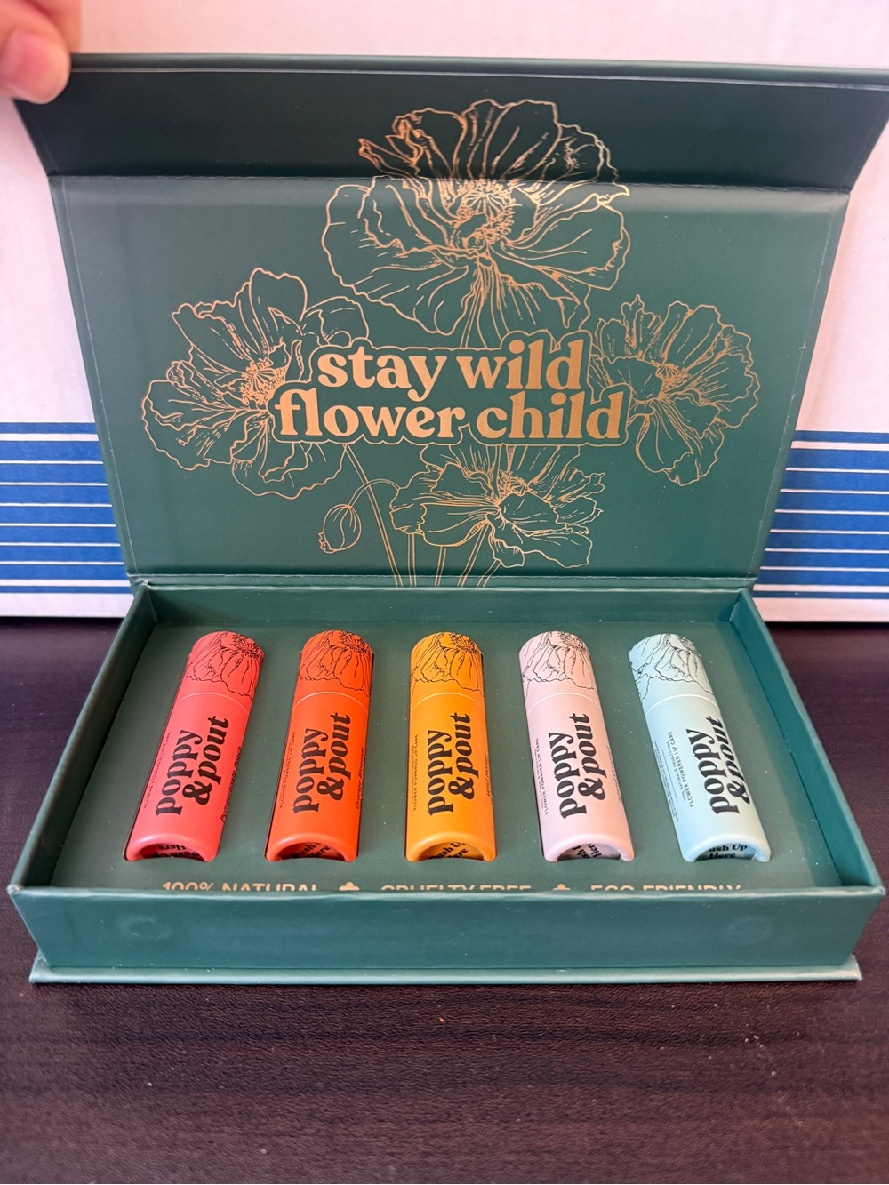 Stay Wild Flower Child Lip Balm Set – Multicolor